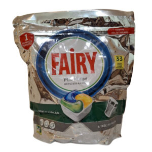 Таблетки за съдомиялна Fairy Platinum hepsi bir arada 33 броя в опаковка